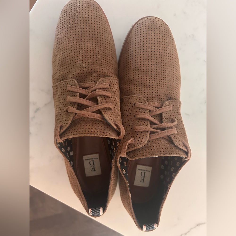 Ellen Degeneres Brown Perforated Flats